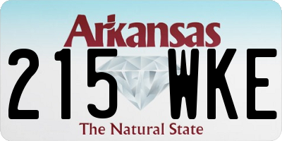 AR license plate 215WKE