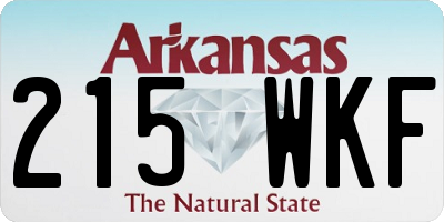 AR license plate 215WKF