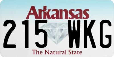 AR license plate 215WKG