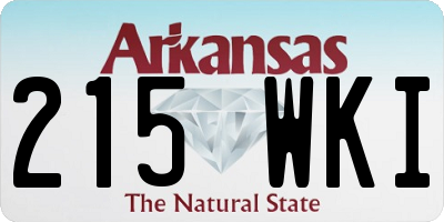 AR license plate 215WKI