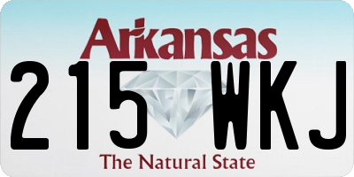 AR license plate 215WKJ
