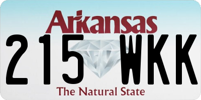 AR license plate 215WKK