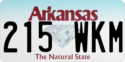 AR license plate 215WKM