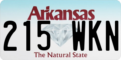 AR license plate 215WKN
