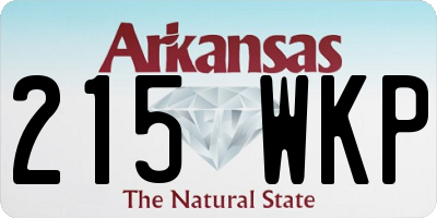 AR license plate 215WKP