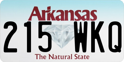 AR license plate 215WKQ