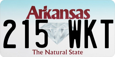 AR license plate 215WKT