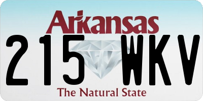 AR license plate 215WKV