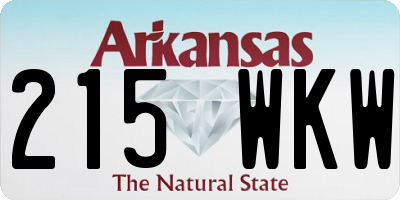 AR license plate 215WKW