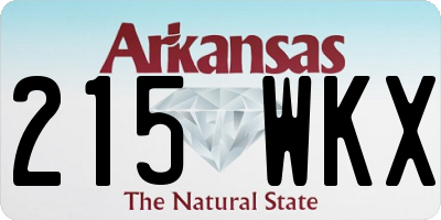 AR license plate 215WKX
