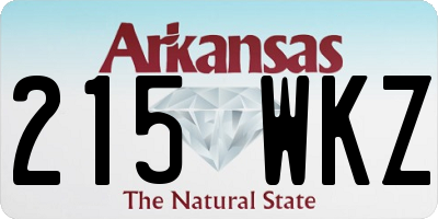 AR license plate 215WKZ