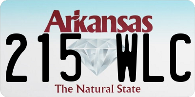 AR license plate 215WLC
