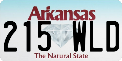 AR license plate 215WLD