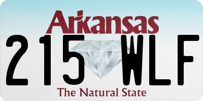 AR license plate 215WLF