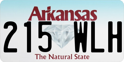 AR license plate 215WLH