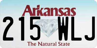 AR license plate 215WLJ