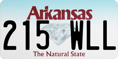 AR license plate 215WLL