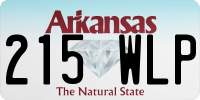 AR license plate 215WLP