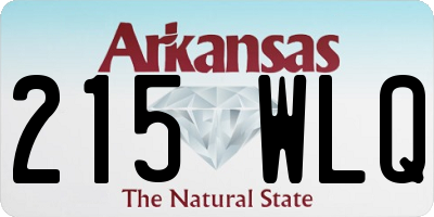AR license plate 215WLQ