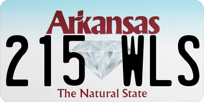 AR license plate 215WLS