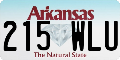 AR license plate 215WLU
