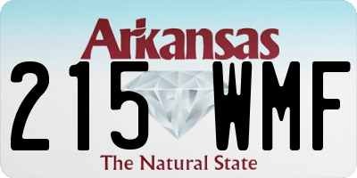 AR license plate 215WMF