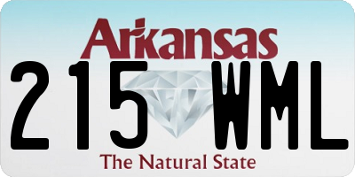 AR license plate 215WML