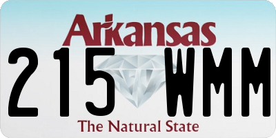 AR license plate 215WMM