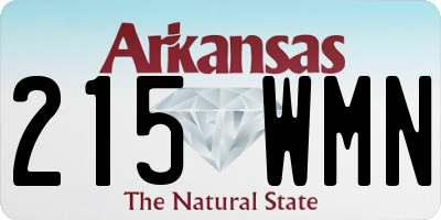 AR license plate 215WMN