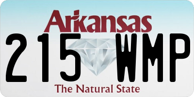 AR license plate 215WMP