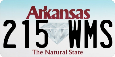 AR license plate 215WMS