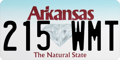 AR license plate 215WMT