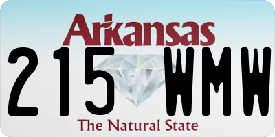 AR license plate 215WMW