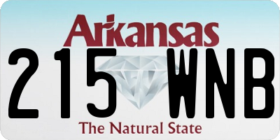 AR license plate 215WNB