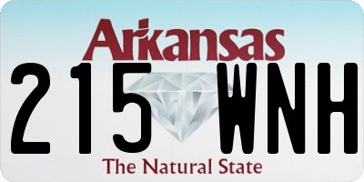 AR license plate 215WNH