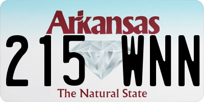 AR license plate 215WNN