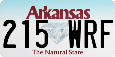 AR license plate 215WRF