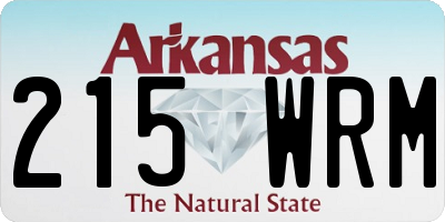 AR license plate 215WRM