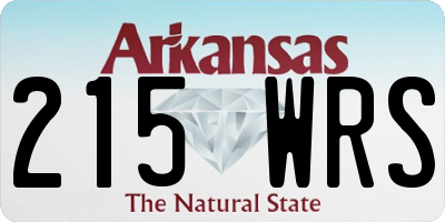 AR license plate 215WRS