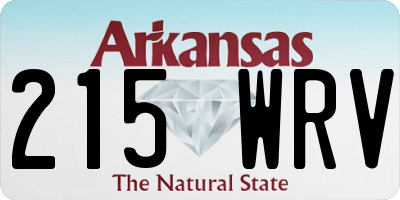 AR license plate 215WRV