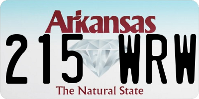 AR license plate 215WRW