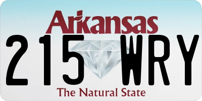 AR license plate 215WRY