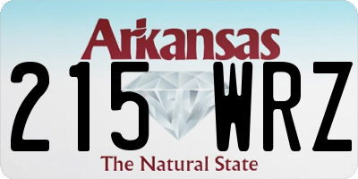 AR license plate 215WRZ