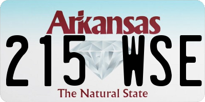 AR license plate 215WSE