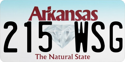 AR license plate 215WSG