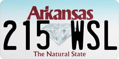 AR license plate 215WSL