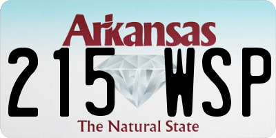 AR license plate 215WSP