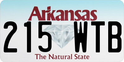 AR license plate 215WTB