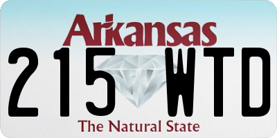 AR license plate 215WTD