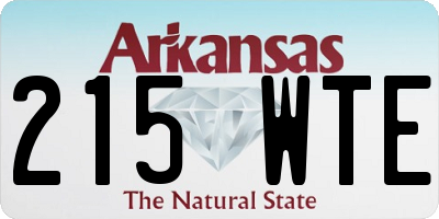 AR license plate 215WTE